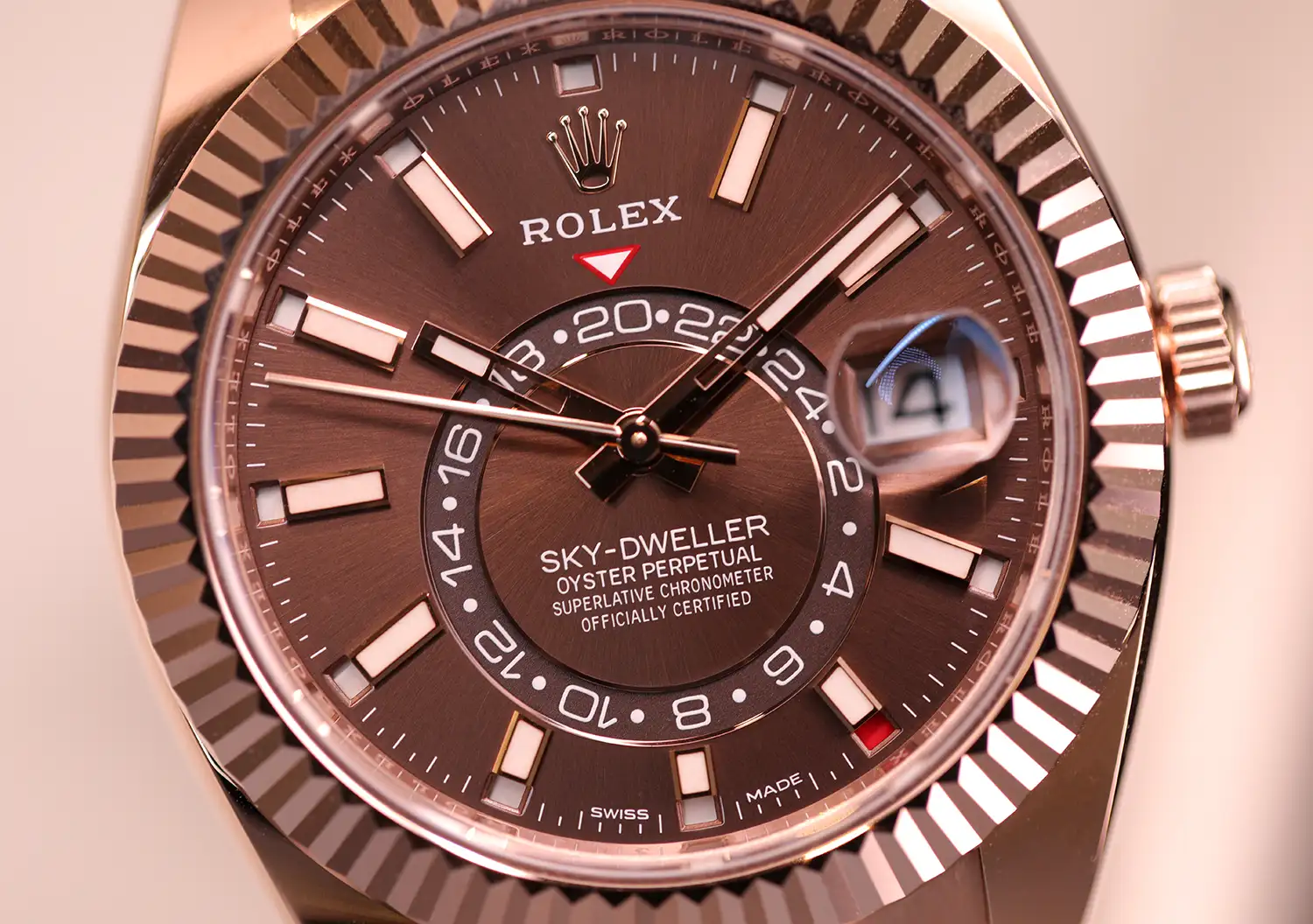 sky dweller 326935 choco dial